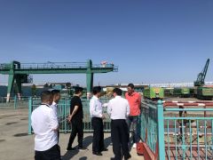 宁波海事局领导莅临码头调研船舶运行情况